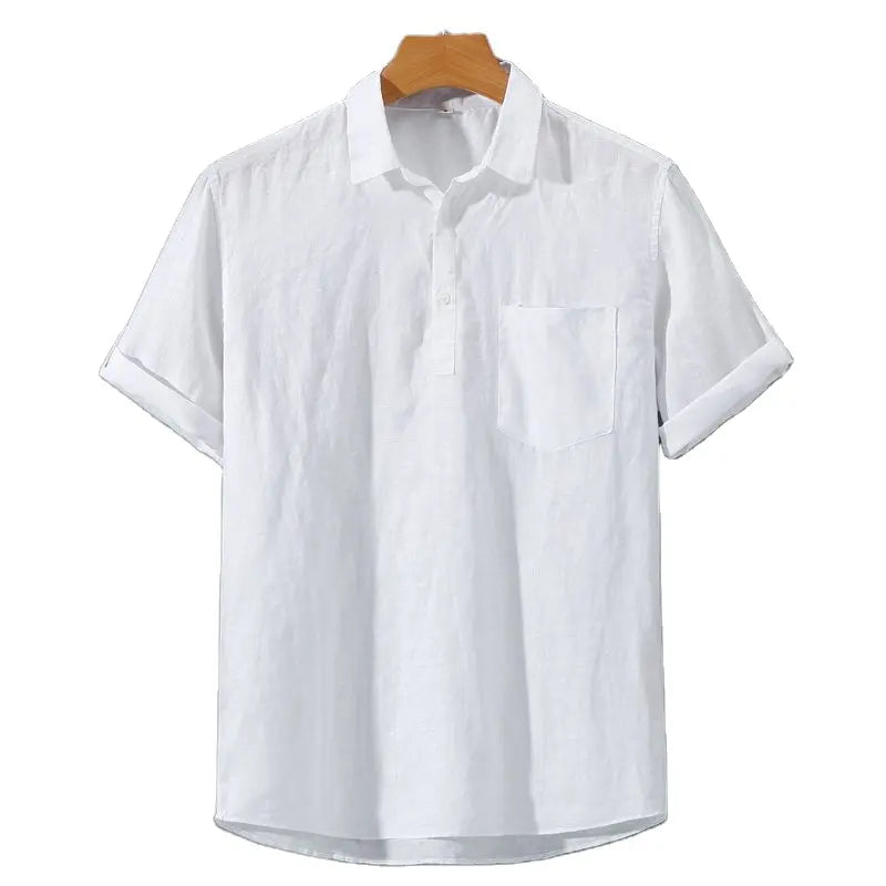Herren Polo, aus Leinen und elegant