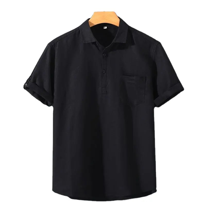 Herren Polo, aus Leinen und elegant