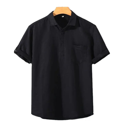 Herren Polo, aus Leinen und elegant
