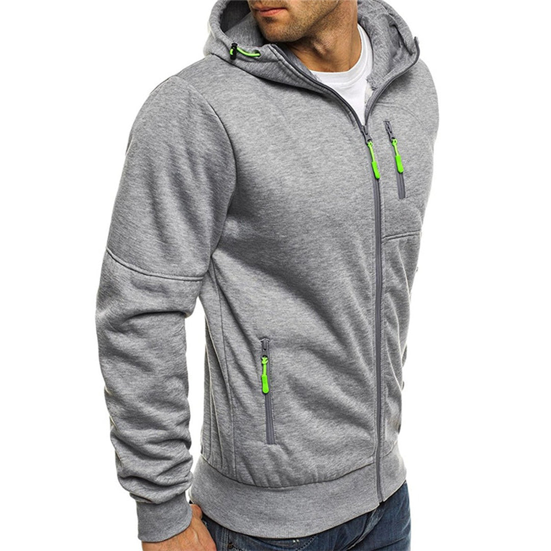 JACKS - Stylischer Herren-Kapuzenpullover mit Reißverschluss und Kapuze