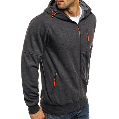 JACKS - Stylischer Herren-Kapuzenpullover mit Reißverschluss und Kapuze