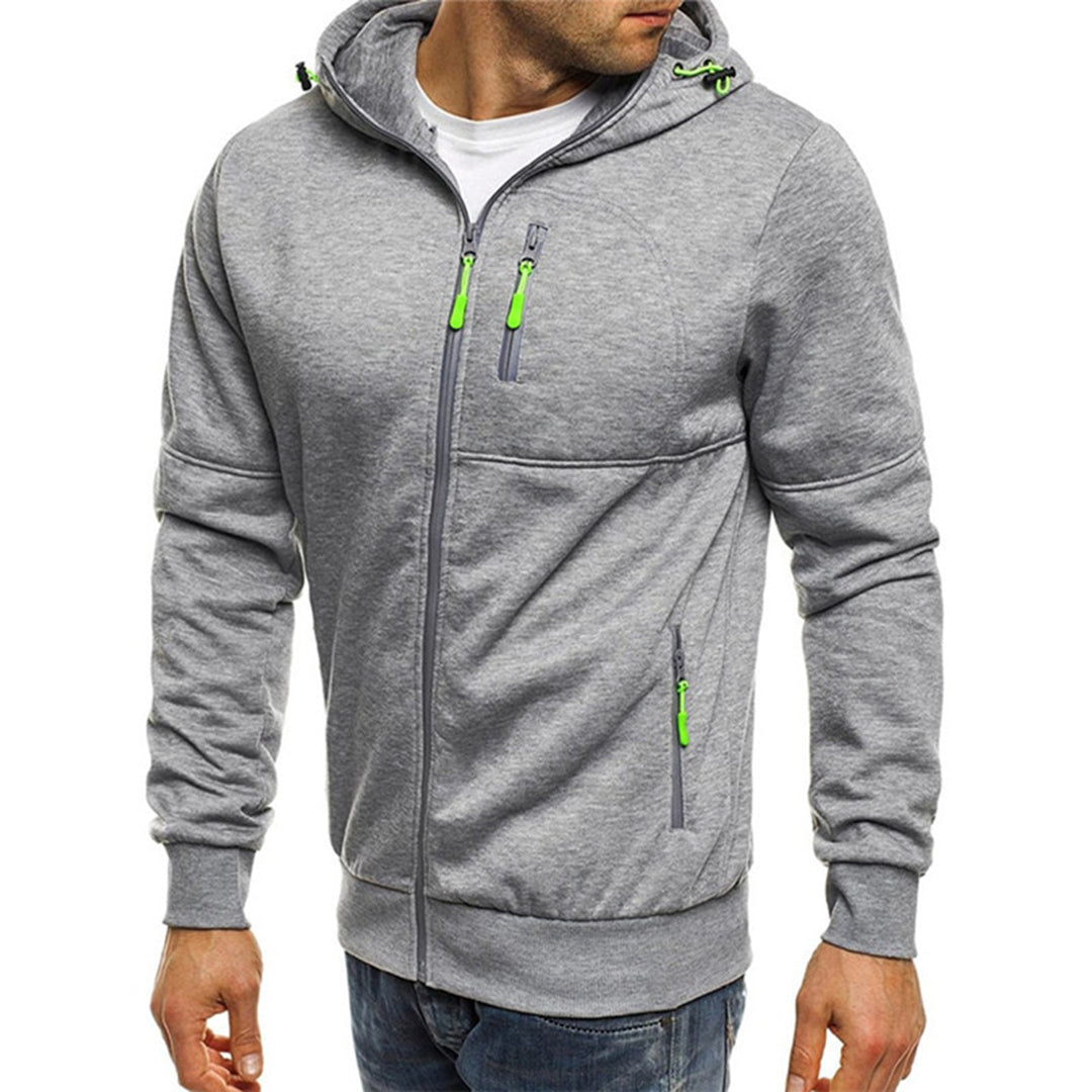 JACKS - Stylischer Herren-Kapuzenpullover mit Reißverschluss und Kapuze