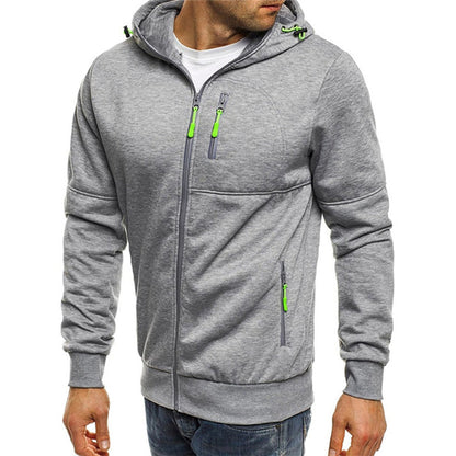 JACKS - Stylischer Herren-Kapuzenpullover mit Reißverschluss und Kapuze