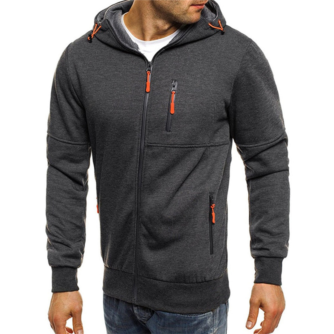 JACKS - Stylischer Herren-Kapuzenpullover mit Reißverschluss und Kapuze