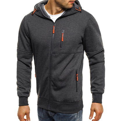 JACKS - Stylischer Herren-Kapuzenpullover mit Reißverschluss und Kapuze