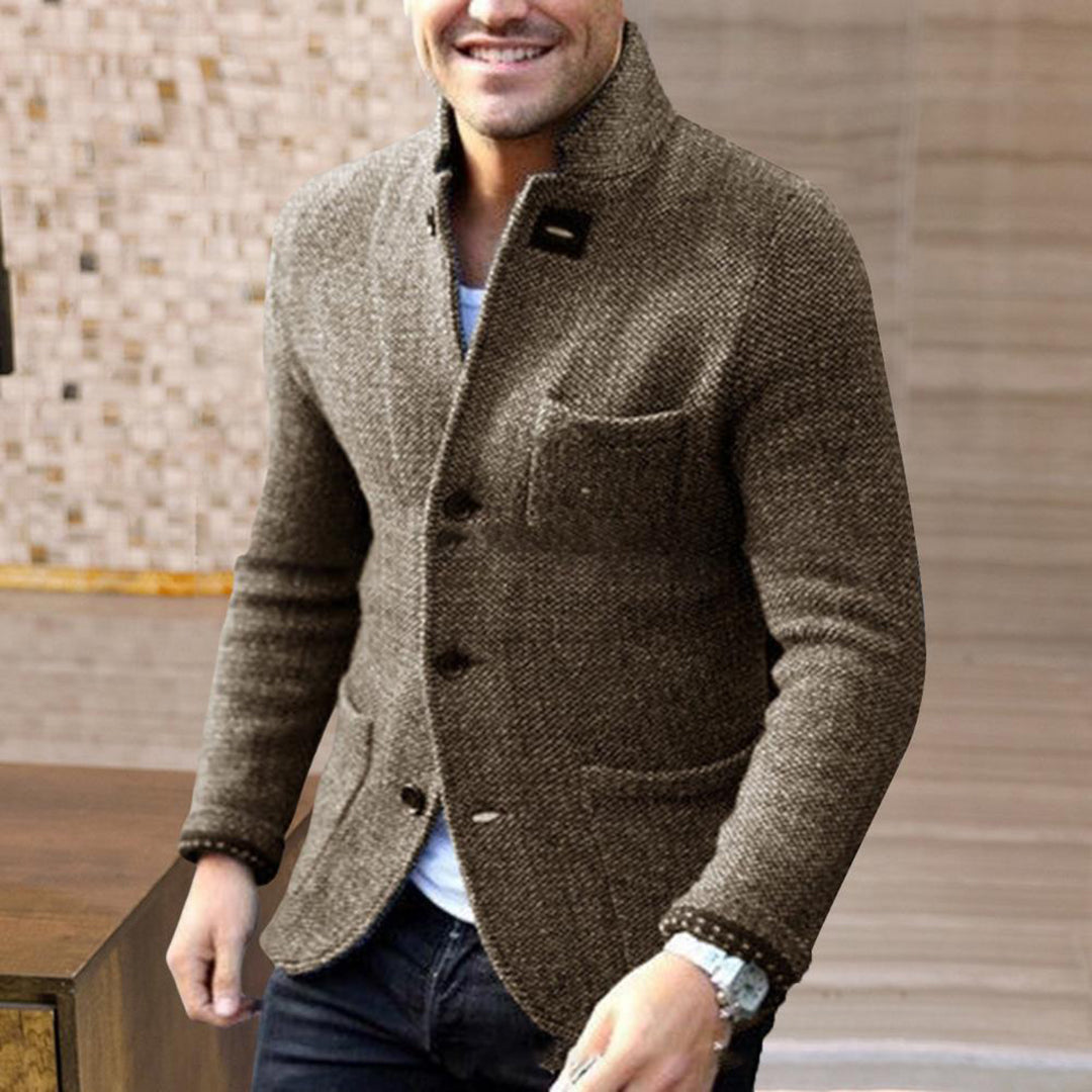 JAXON - Stilvolle Strickjacke mit Knöpfen für den modernen Mann