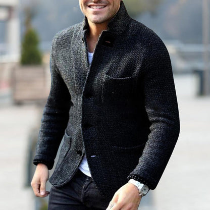 JAXON - Stilvolle Strickjacke mit Knöpfen für den modernen Mann