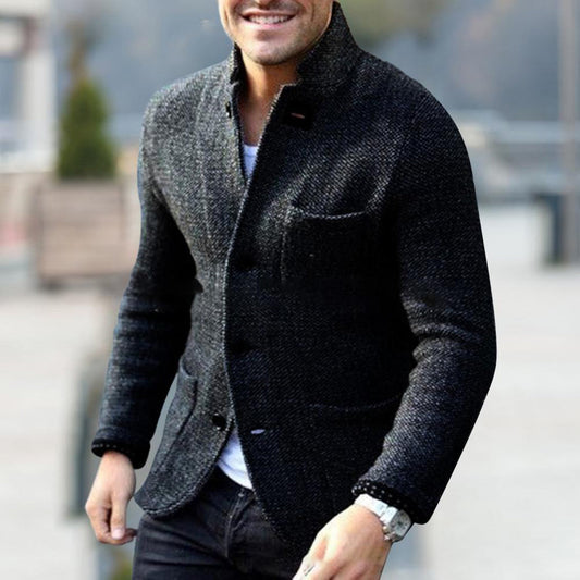 JAXON - Stilvolle Strickjacke mit Knöpfen für den modernen Mann