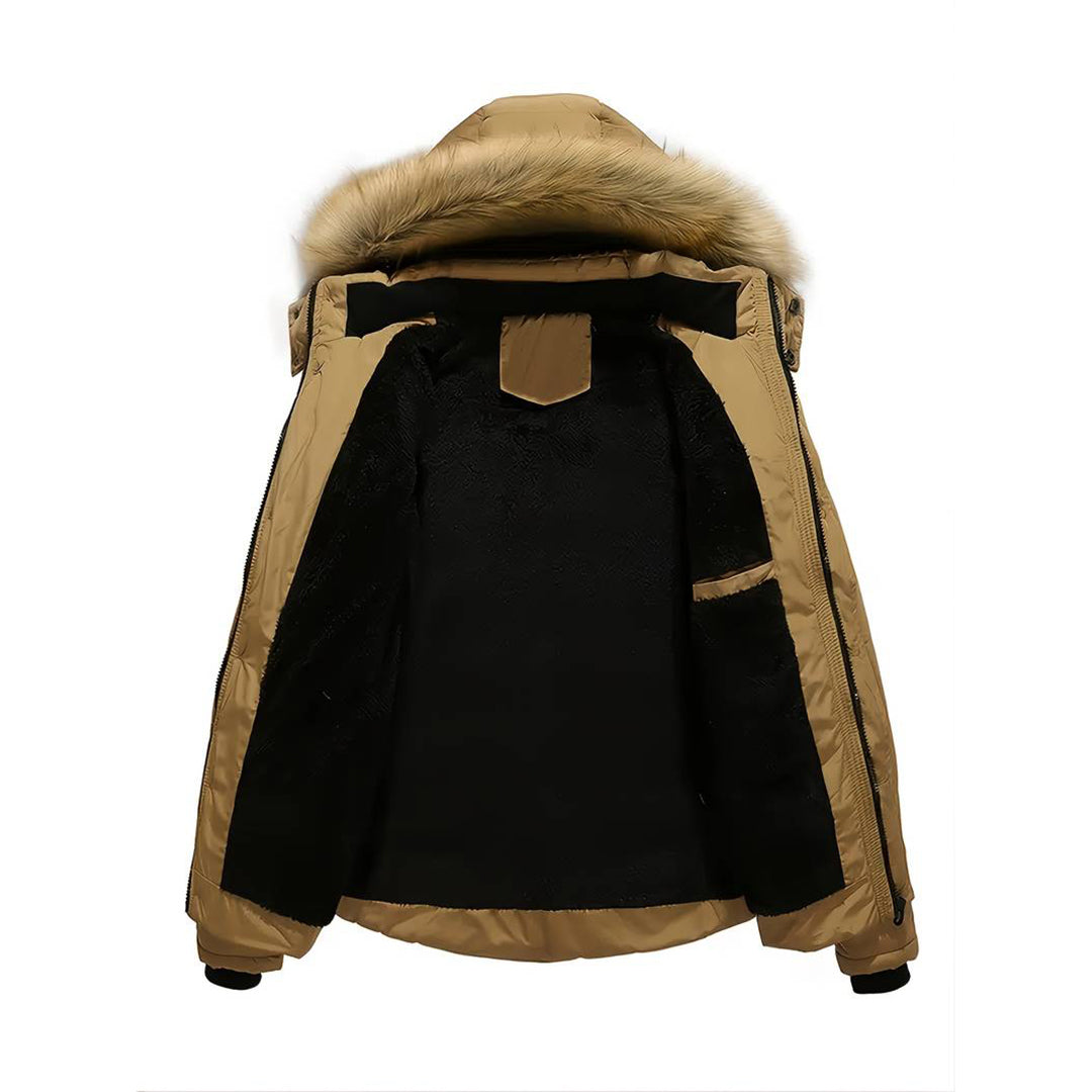 JIM - Stylischer Herrenparka mit abnehmbarer Kapuze für optimalen Komfort