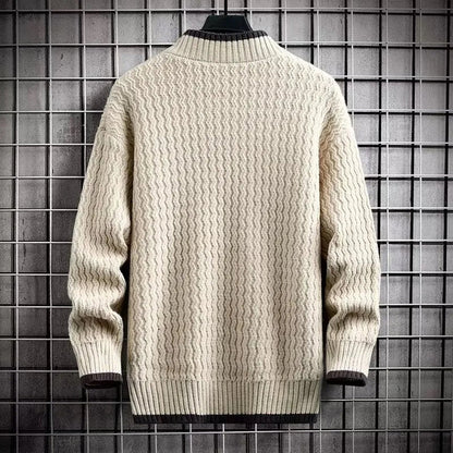 LEROY - Luxuriöser weicher Pullover mit einzigartigem Grobstrick