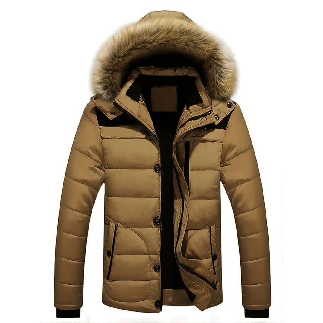 JIM - Stylischer Herrenparka mit abnehmbarer Kapuze für optimalen Komfort