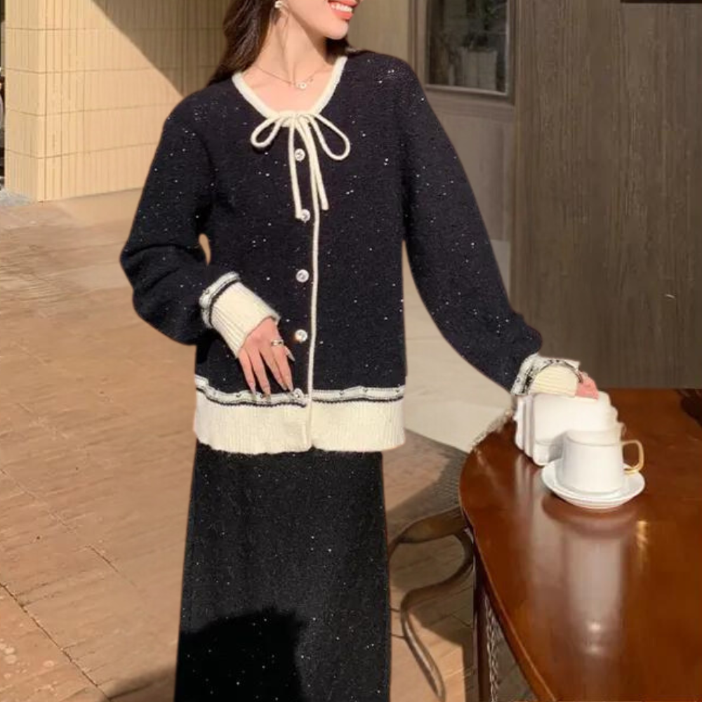 Luxuriöses Strickset für Damen - LAIA Eleganz für jeden Moment