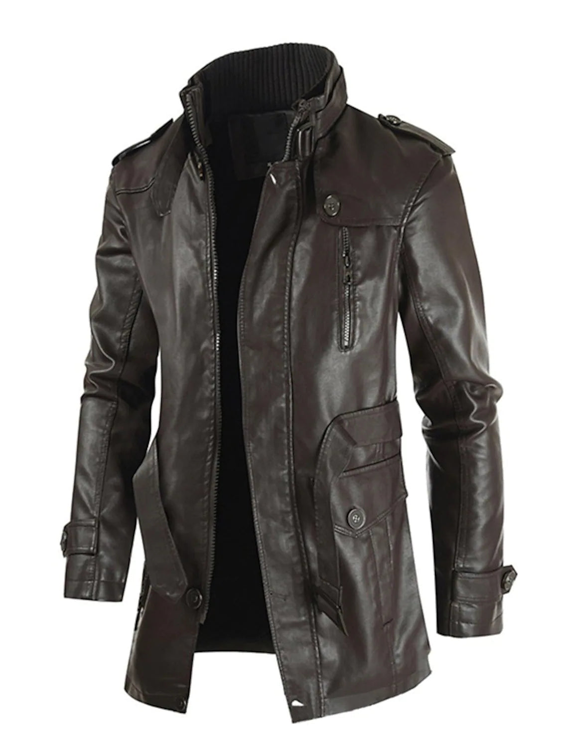 Uilleam - Herren Lederjacke Lang Individuell