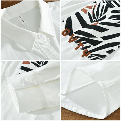 Fudus | Modernes Knopfhemd Mit Zebra Taschendetail