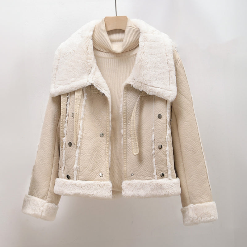 Reimira | Kuschelige und stilvolle Lederjacke mit warmem Fellfutter