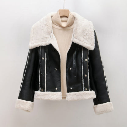 Reimira | Kuschelige und stilvolle Lederjacke mit warmem Fellfutter