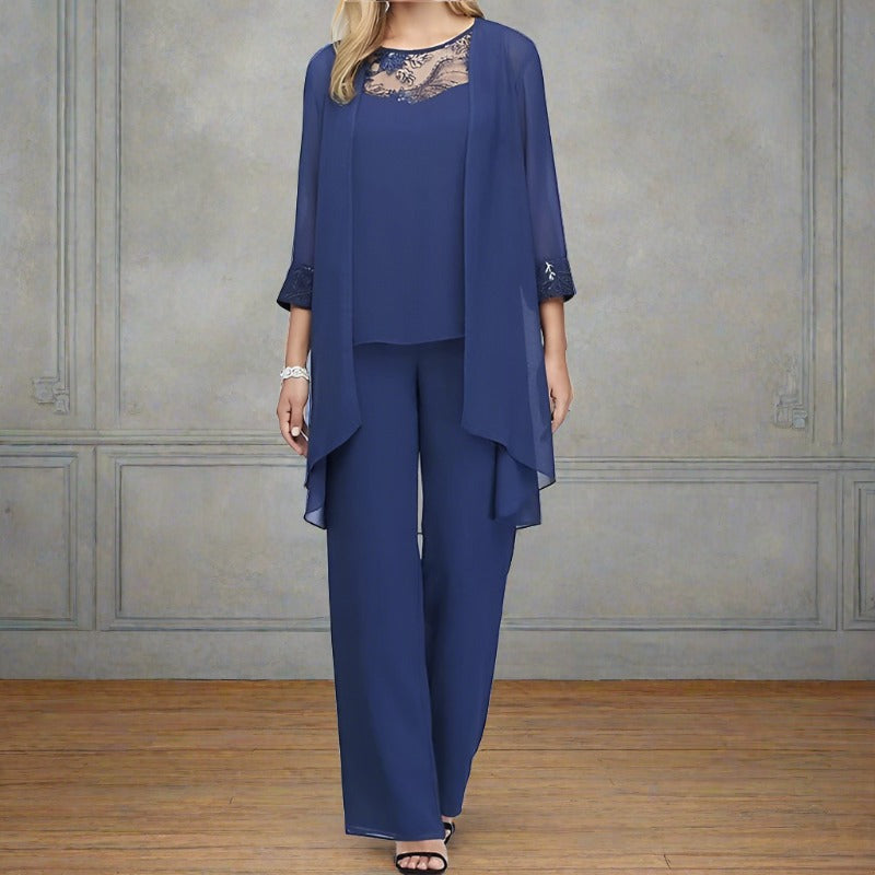 Bonafita Pascalle – Elegantes Dreiteiliges Damen Baumwollset