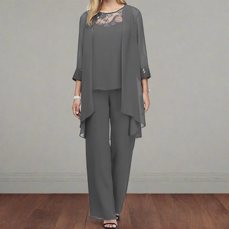 Bonafita Pascalle – Elegantes Dreiteiliges Damen Baumwollset