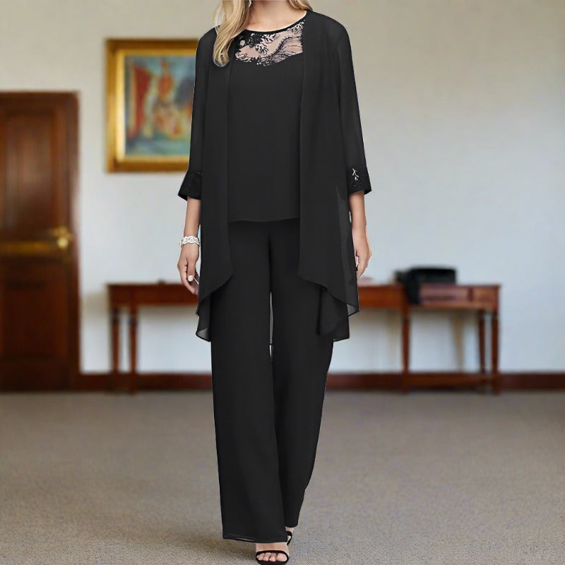 Bonafita Pascalle – Elegantes Dreiteiliges Damen Baumwollset