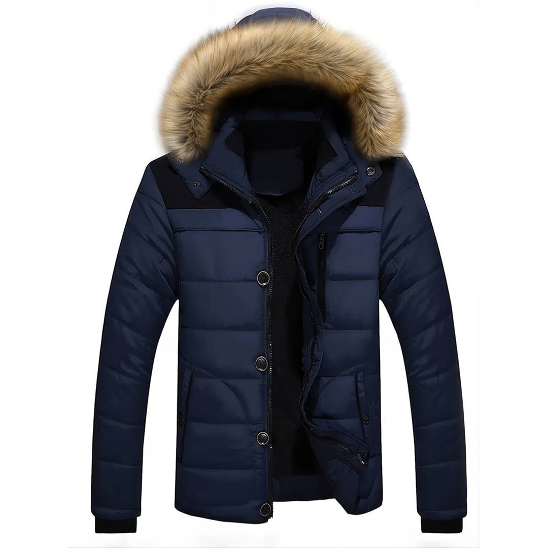JIM - Stylischer Herrenparka mit abnehmbarer Kapuze für optimalen Komfort