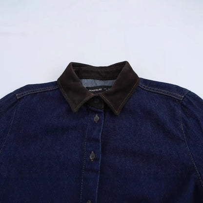 Fudus | Lässiges Frühlingsjeanshemd Top