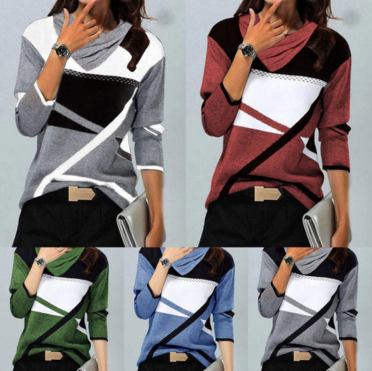 Fudus | Hot Print V-Ausschnitt Langarmshirt
