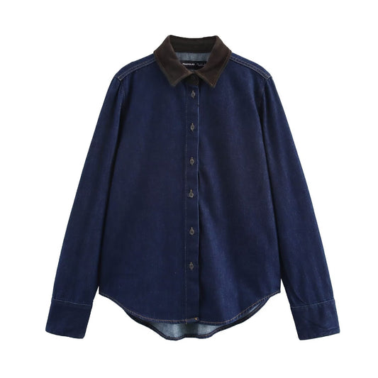 Fudus | Lässiges Frühlingsjeanshemd Top