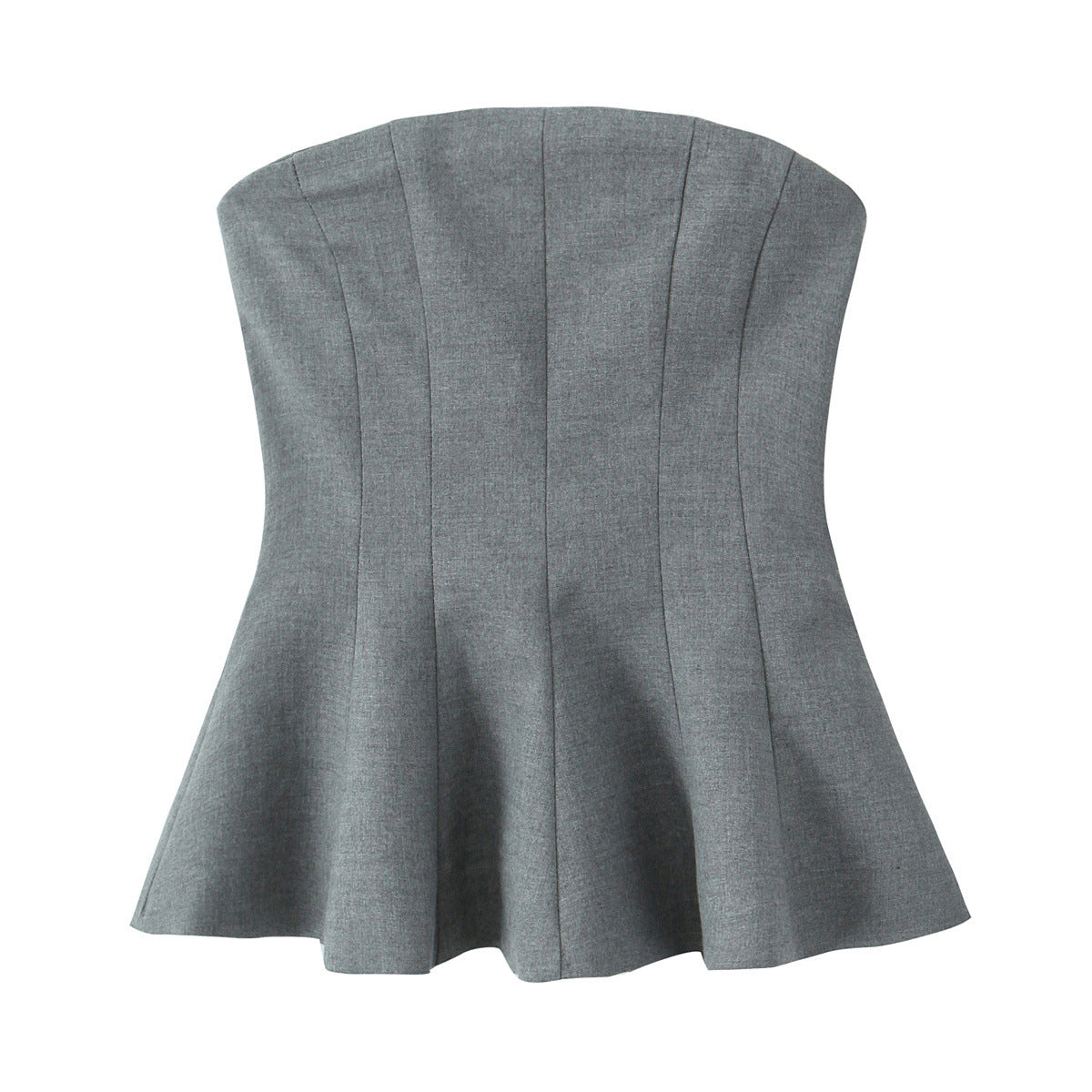 Fudus | Trendy Zweifarbiges Ärmelloses Bandeau-Top