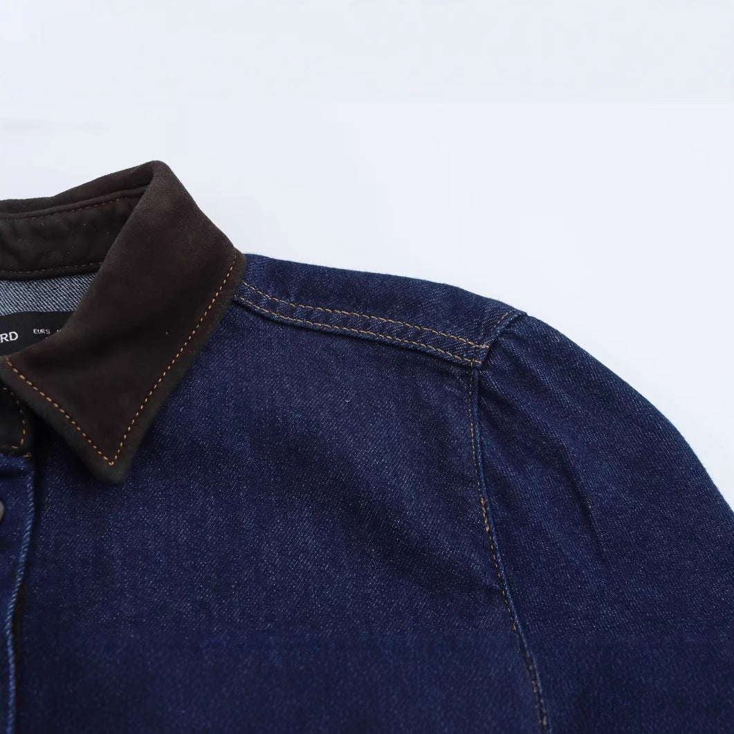 Fudus | Lässiges Frühlingsjeanshemd Top