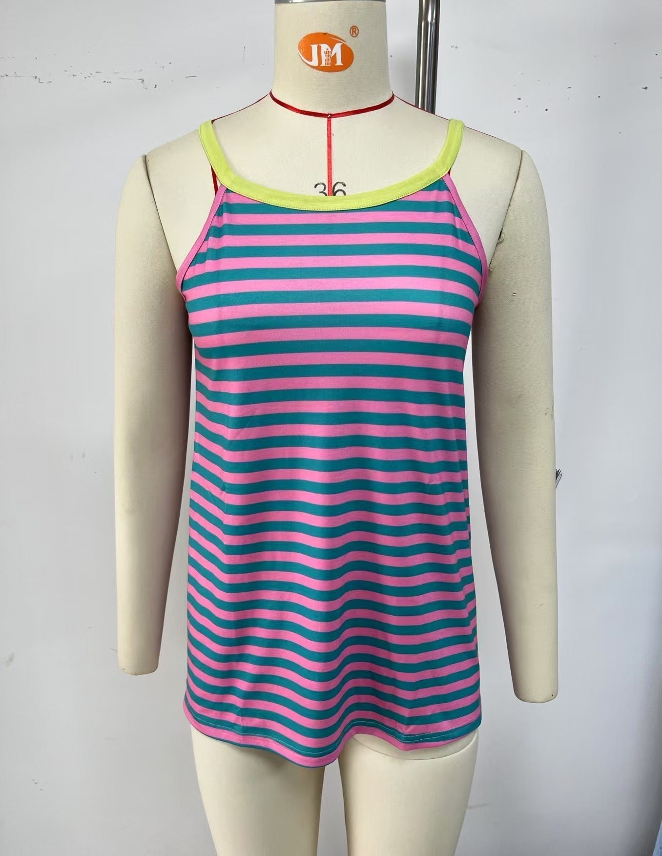 Fudus | Legere Kontrast Tank Top Lockere Ärmellose Bluse