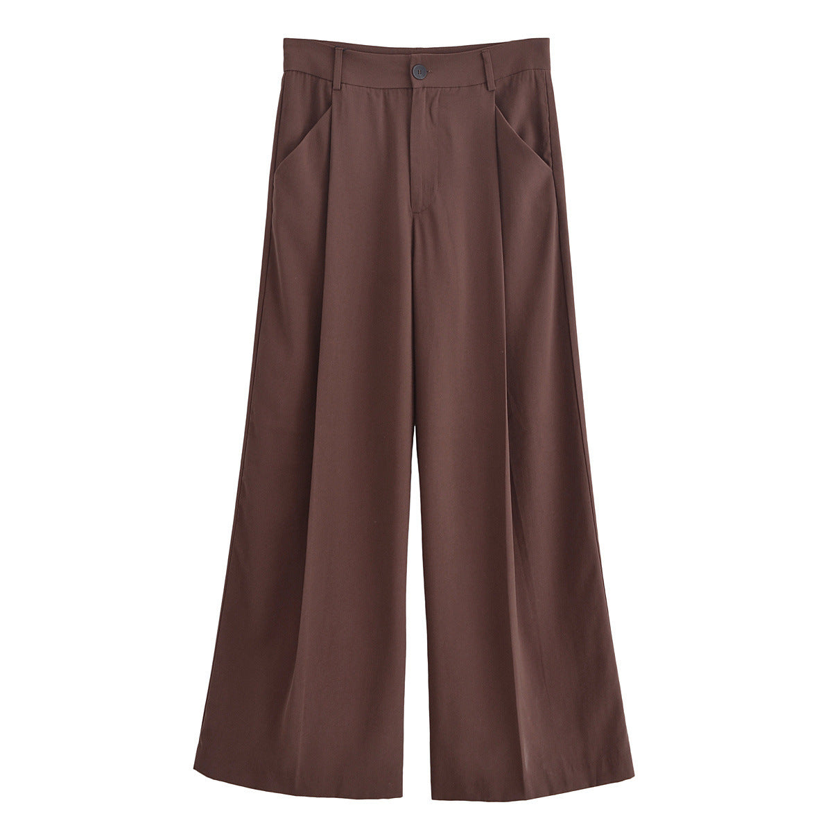 Fudus | Mode Split Hem Drapierter Kragen Langarmoberteil