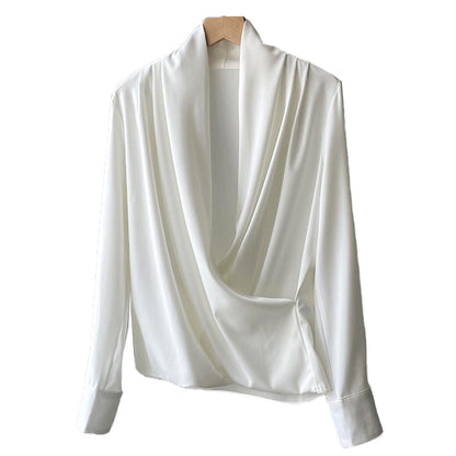 Fudus | V-ausschnitt Damen Langarmshirt