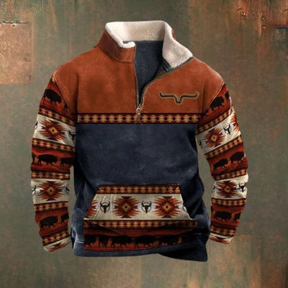 Stylischer Viertel-Zip-Pullover für Herren - Pelle