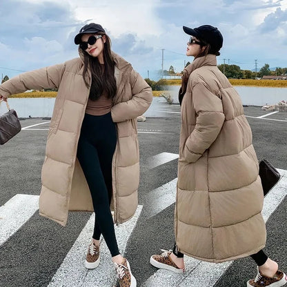 Wolf | Neue Baumwolle gepolsterte Jacke weibliche koreanische große