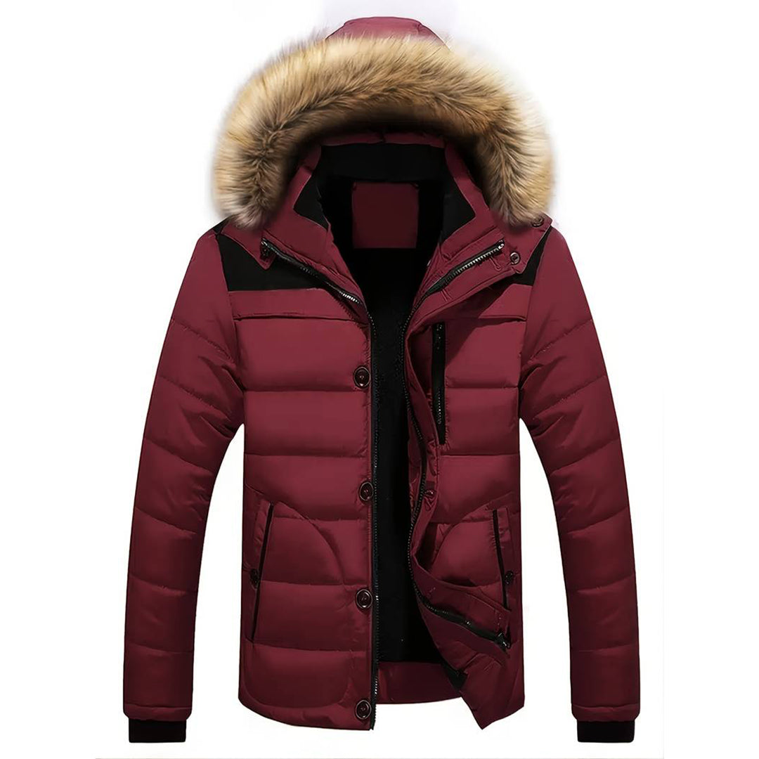 JIM - Stylischer Herrenparka mit abnehmbarer Kapuze für optimalen Komfort