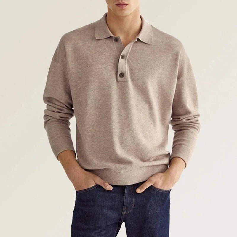 Reimar – Lässiges Langarm-Polo für Herren