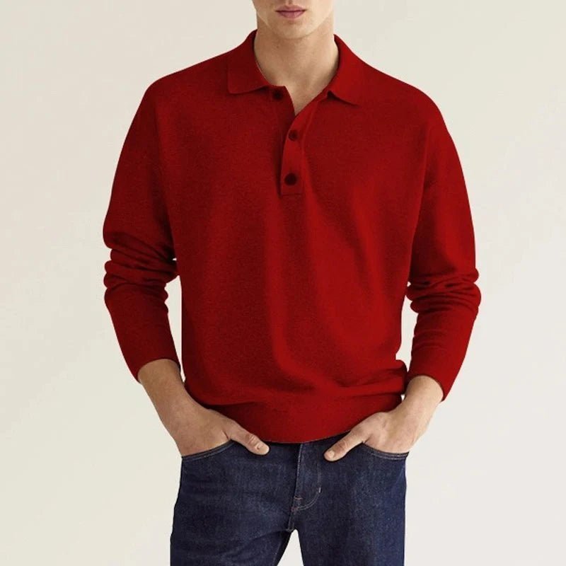 Reimar – Lässiges Langarm-Polo für Herren
