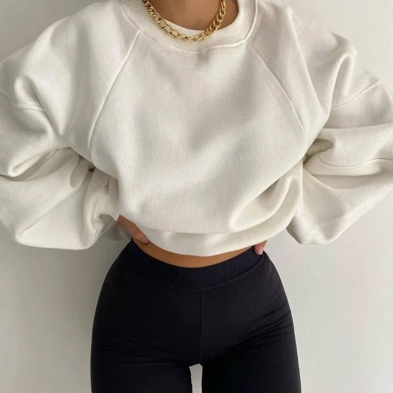 Fudus | Modernes Sweatshirt Für Lässige Raffinesse Und Alltägliche Leichtigkeit Für Frauen