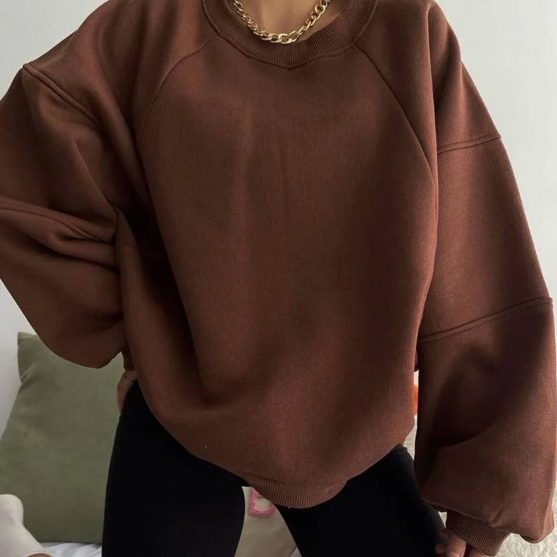 Fudus | Modernes Sweatshirt Für Lässige Raffinesse Und Alltägliche Leichtigkeit Für Frauen
