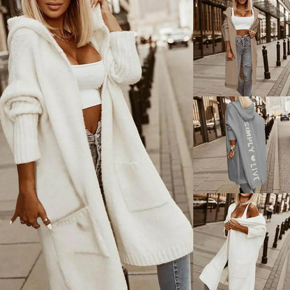 Eyara | Kapuzen-Sweatjacke mit "Simply Live" Print