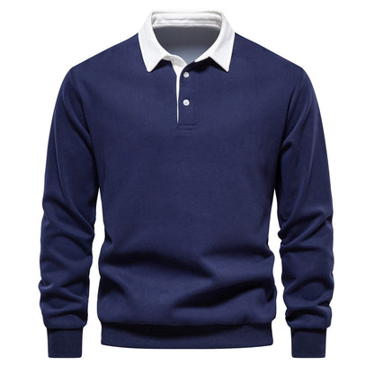 Pierre™ - Premium Baumwollpullover mit Kragen