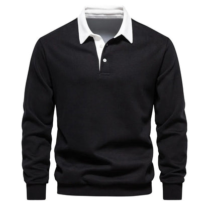 Pierre™ - Premium Baumwollpullover mit Kragen