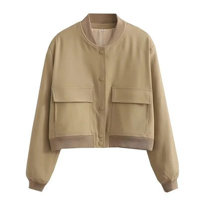 Lasanira | Weiße Premium Bomberjacke