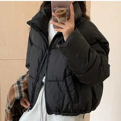 Reivana | Damen Cropped Daunenjacke aus Baumwolle für Herbst und Winter
