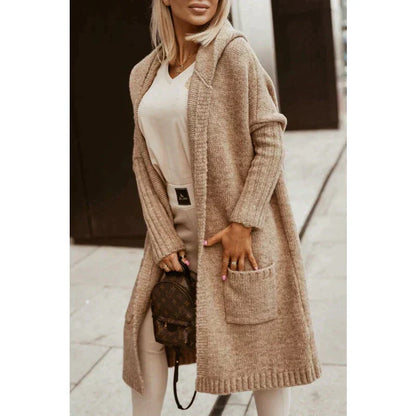 Eyara | Kapuzen-Sweatjacke mit "Simply Live" Print