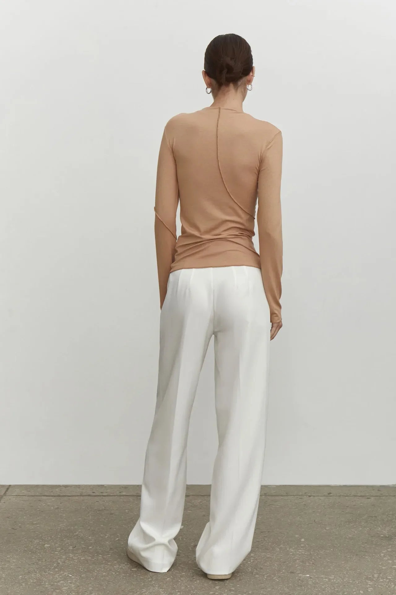 Fudus | Splice Slim Halbstehhals Langarmshirt