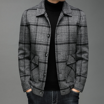 JOSHUA - Luxuriöse karierte Jacke mit Stil und Komfort