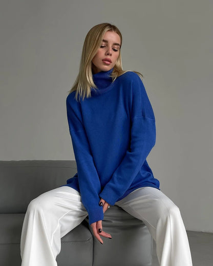 Rollkragenpullover mit Seitenschlitzen - Sutton