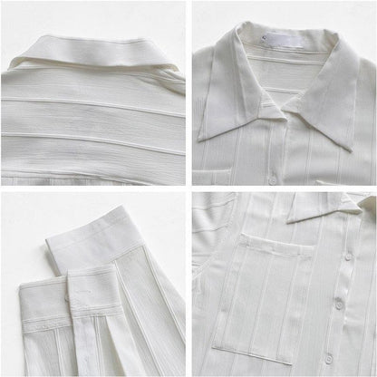 Geripptes Herren Shirt im Lissabon Stil