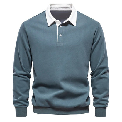 Pierre™ - Premium Baumwollpullover mit Kragen